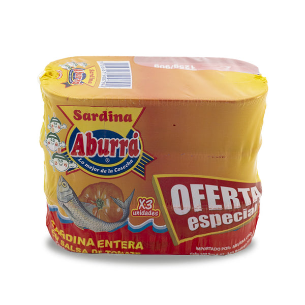 SARDINA ABURRA 3U 125G S/TOMATE P.E
